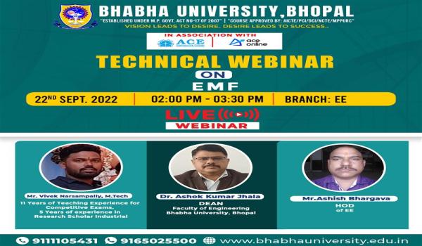 Technical Webinar Series 2022 : Webinar on EMF