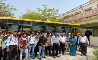 Industrial visit of management students