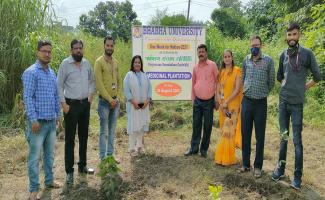Medicinal tree plantation @ Bhabha University