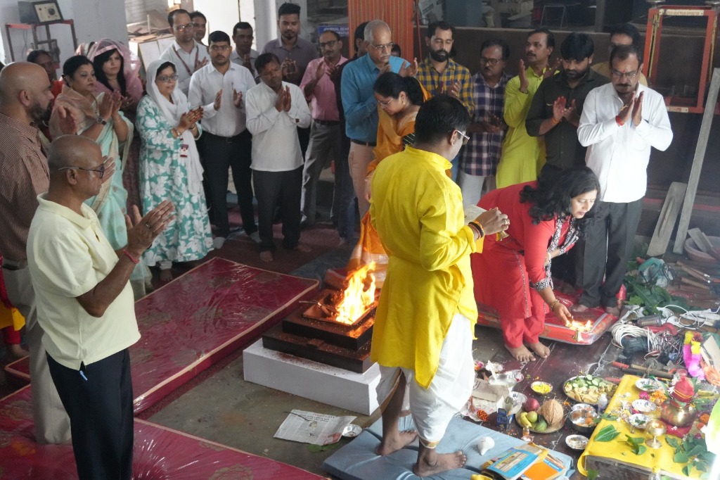 Vishwakarma Puja Hawan & Celebration at Engineering Workshop