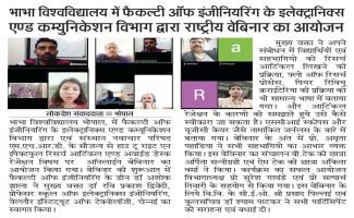 National webinar at Bhabha university